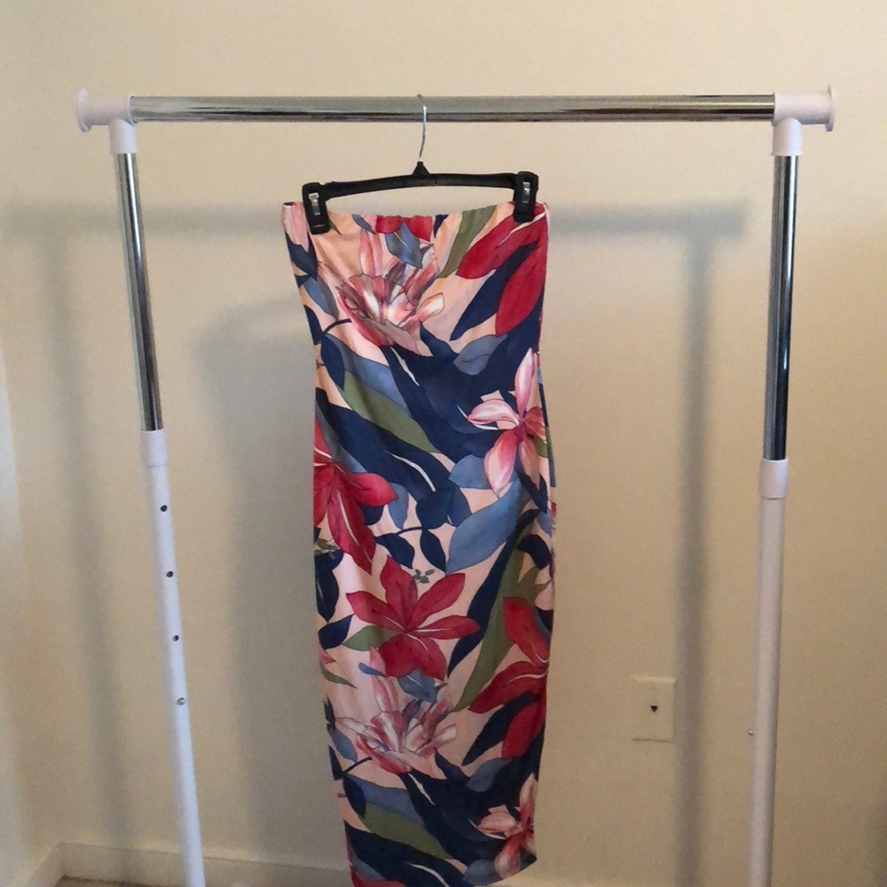 Multicolored Midi Tube Dress
